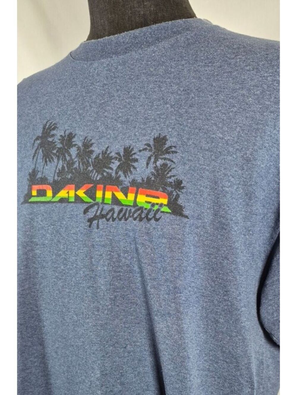 Dakine Hawaii XL Made in USA Blue Surf Skate Graphic T Shirt